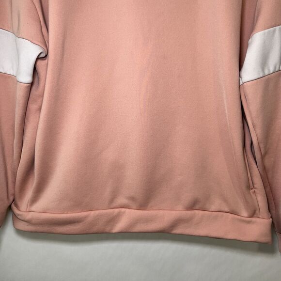 Nike Crewneck Sweatshirt Womens Size Small Pink Pockets Dri Fit Fleece Lined EUC - Picture 3 of 12